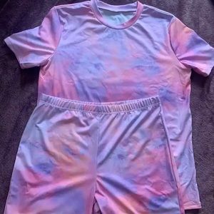 Two Piece TieDye outfit comfortable material .New